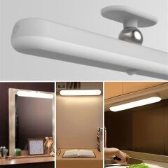 BUFFER® Dokunmatik USB İle Şarj Olabilen 27 cm Led Aydınlatma Makyaj Aynası Işığı