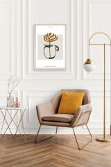 Kahve Ahşap Çerçeveli Tablo 50 x 70