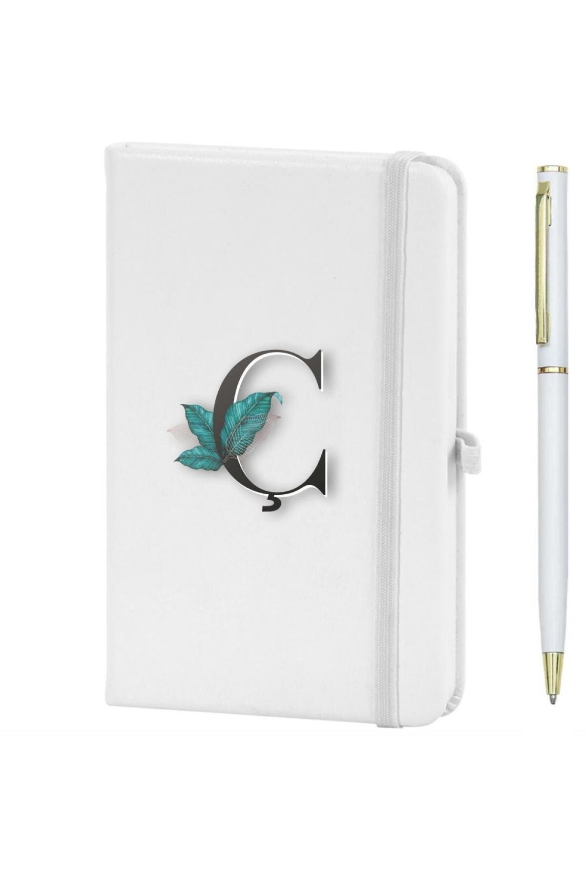 Ç Harfi Çiçek Baskılı Defter