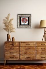 Bereket Ağacı Çerçeveli Taş Tablo 20 cm