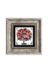 Bereket Ağacı Çerçeveli Taş Tablo 20 cm