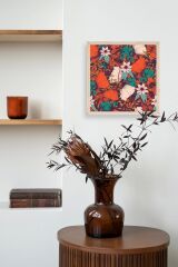 Çiçek Ahşap Çerçeveli Tablo 42 x 42