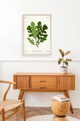 Yaprak Ahşap Çerçeveli Tablo 30 x 42