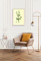 Yapraklar Ahşap Çerçeveli Tablo 17 x 23