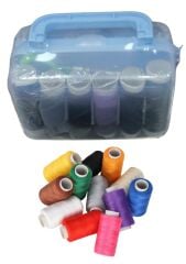 İplik Set Kare Plastik Dikiş Seti (Renk Stok Durumuna Göre)