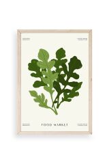 Yaprak Ahşap Çerçeveli Tablo 17 x 23