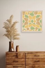 Desen Ahşap Çerçeveli Tablo 23 x 23