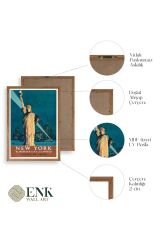 New York Ahşap Çerçeveli Tablo 17 x 23