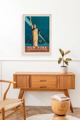 New York Ahşap Çerçeveli Tablo 17 x 23