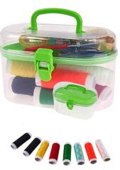 İplik Set Oval Plastik Dikiş Seti