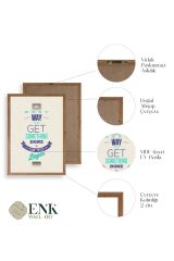 Motto Ahşap Çerçeveli Tablo 50 x 70