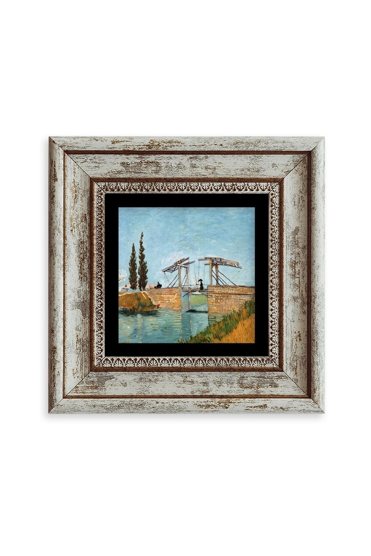 Van Gogh Çerçeveli Taş Tablo 20 cm