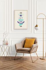 Motto Ahşap Çerçeveli Tablo 23 x 30