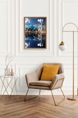 Kabe Camii Ahşap Çerçeveli Tablo 50 x 70