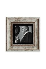 Atatürk Çerçeveli Taş Tablo 20 cm