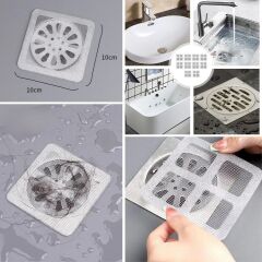 BUFFER® 10'lu Banyo ve Mutfak Lavabo Koku Önleyici ve Haşere Böcek Önleyici Gider Filtresi