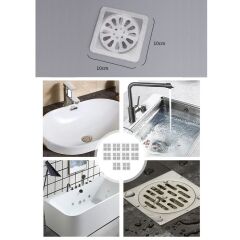 BUFFER® 10'lu Banyo ve Mutfak Lavabo Koku Önleyici ve Haşere Böcek Önleyici Gider Filtresi