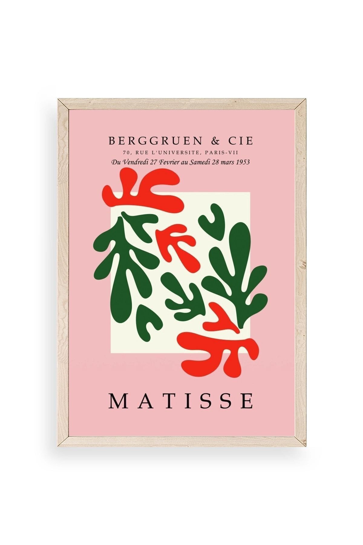 Modern Ahşap Çerçeveli Tablo 23 x 30