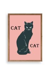 Cat Ahşap Çerçeveli Tablo 50 x 70
