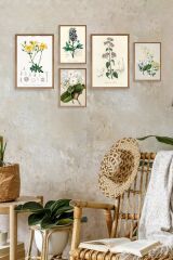 Çiçekler 5'li Tablo 30 x 40