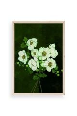 Çiçekler Ahşap Çerçeveli Tablo 50 x 70