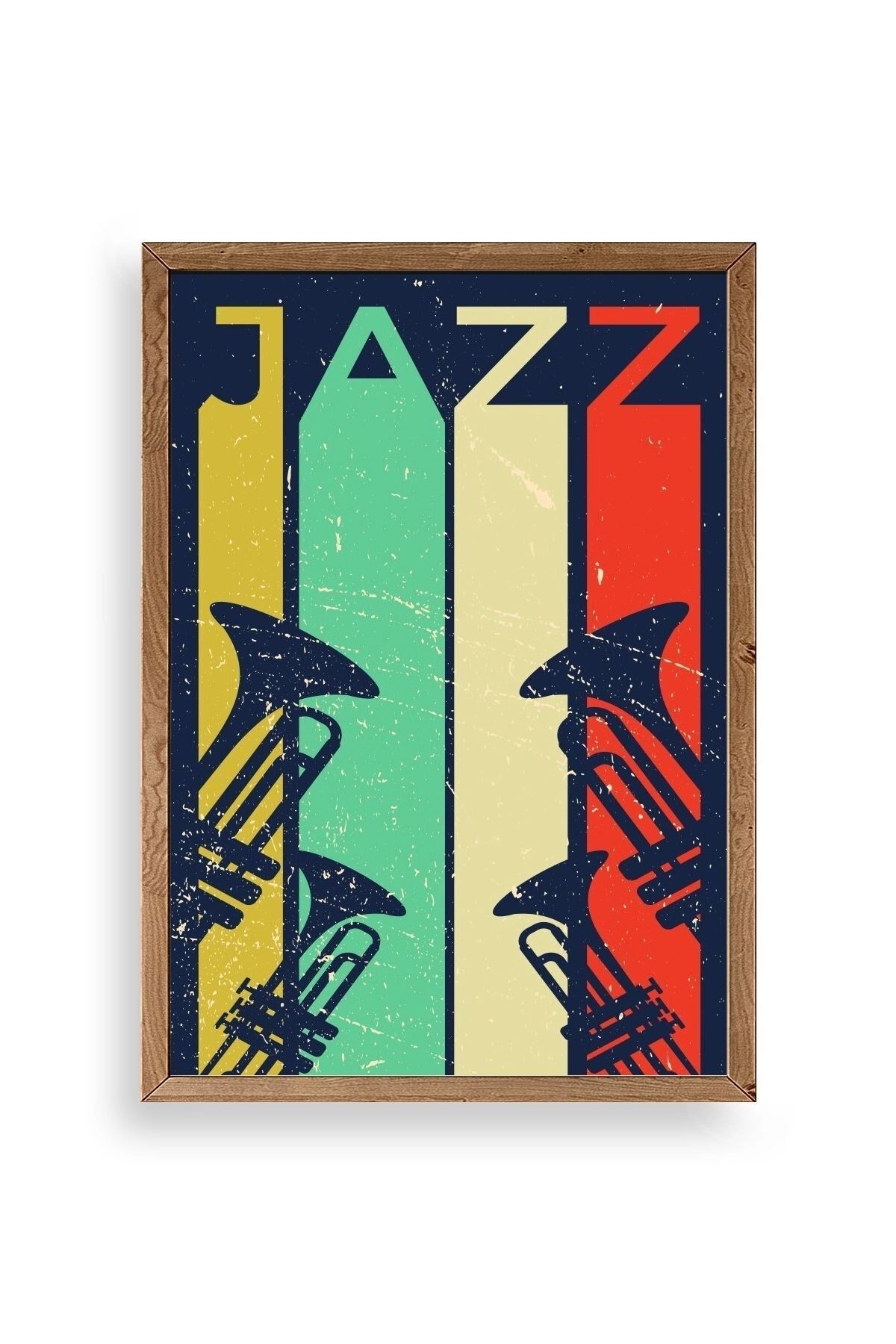 Jazz Ahşap Çerçeveli Tablo 23 x 30