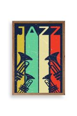Jazz Ahşap Çerçeveli Tablo 23 x 30