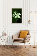 Çiçekler Ahşap Çerçeveli Tablo 17 x 23