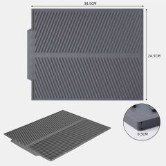 BUFFER® Büyük Bulaşık Kurutma Matı,Silikon Bulaşık Kurutma Matı Çok Amaçlı Tezgah Üstü Mat