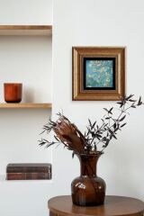 Bahar Çiçekleri Çerçeveli Taş Tablo 20 cm