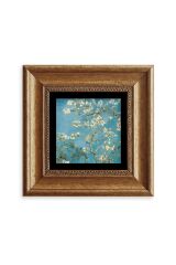 Bahar Çiçekleri Çerçeveli Taş Tablo 20 cm