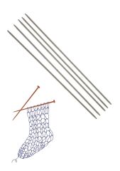 Çorap Şiş Metalize 20 cm 3,5 Numara