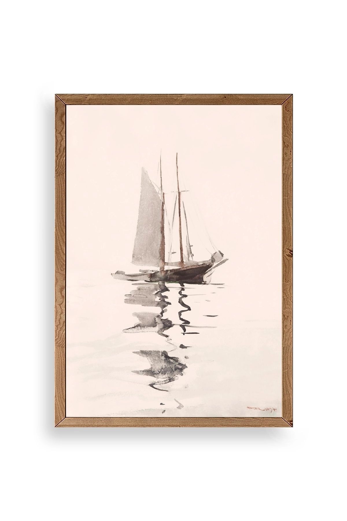 Plakaty Palma Ahşap Çerçeveli Tablo 30 x 42