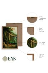 Yapraklar Ahşap Çerçeveli Tablo 50 x 70