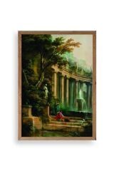 Yapraklar Ahşap Çerçeveli Tablo 50 x 70