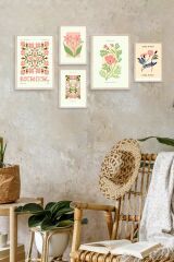 Flower Market 5'li Tablo 30 x 40