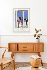 George Barbier Ahşap Çerçeveli Tablo 30 x 42