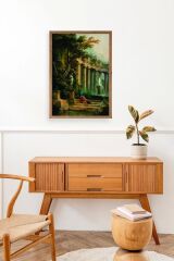 Yapraklar Ahşap Çerçeveli Tablo 23 x 30