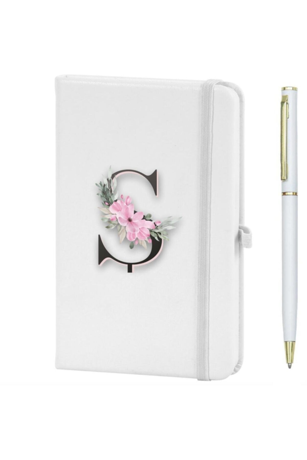Ş Harfi Çiçek Desen Baskılı Defter