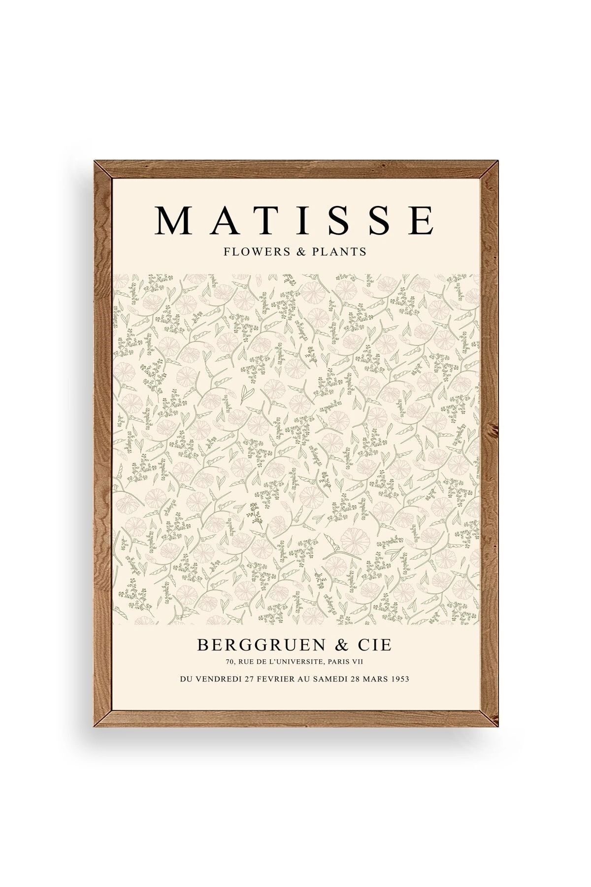 Matisse Ahşap Çerçeveli Tablo 50 x 70