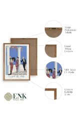 George Barbier Ahşap Çerçeveli Tablo 17 x 23