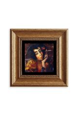 Kadın Çerçeveli Taş Tablo 20 cm