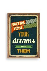 Motto Ahşap Çerçeveli Tablo 50 x 70