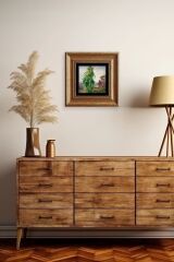 Van Gogh Çerçeveli Taş Tablo 20 cm