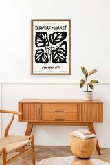 Yaprak Ahşap Çerçeveli Tablo 23 x 30