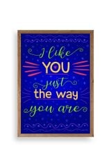 Motto Ahşap Çerçeveli Tablo 23 x 30