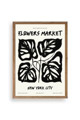 Yaprak Ahşap Çerçeveli Tablo 30 x 42