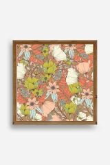 Çiçek Ahşap Çerçeveli Tablo 42 x 42