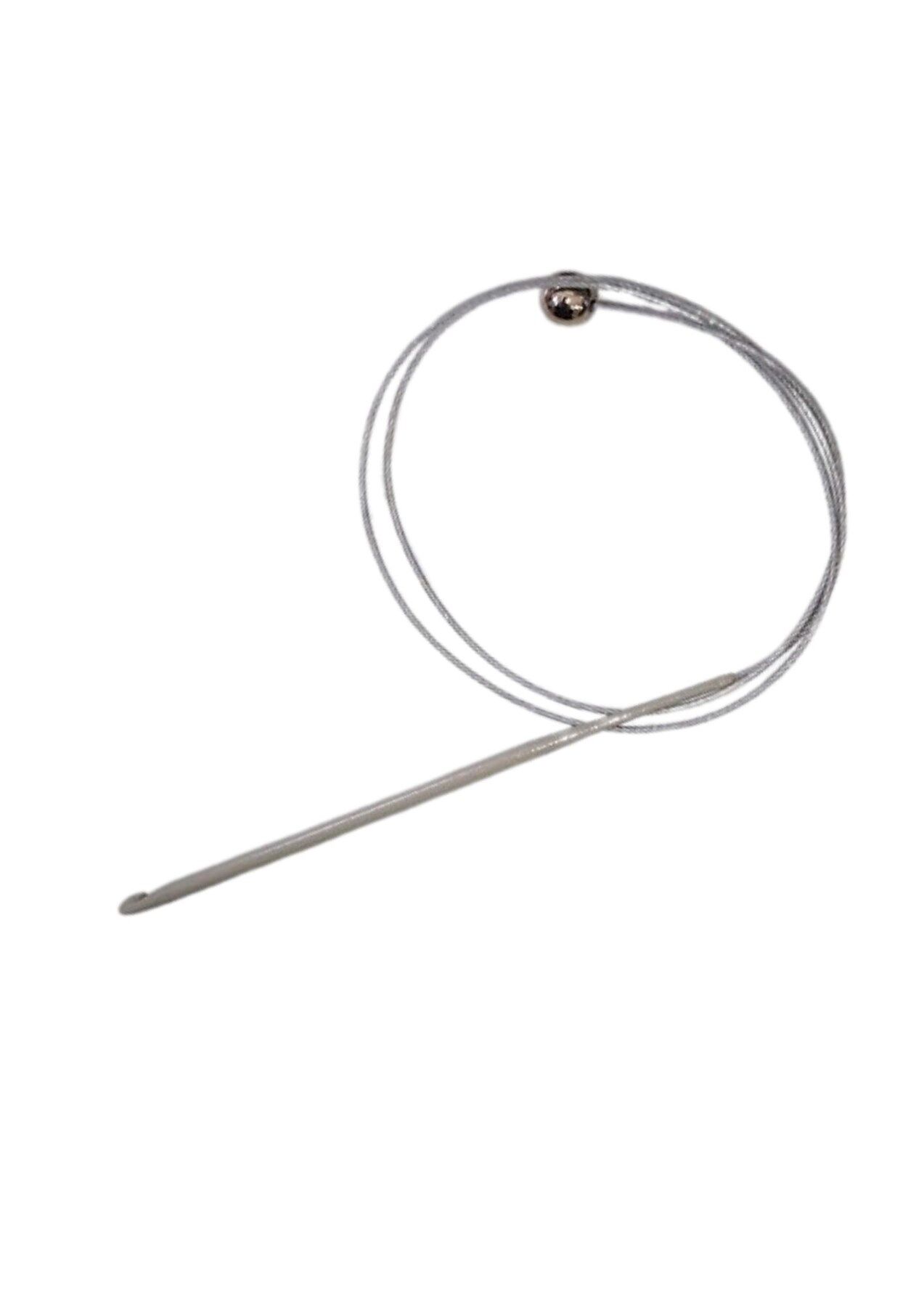 Misinalı Çelik Stoplu Tığ Şiş 4 Numara 60 cm