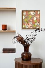 Çiçek Ahşap Çerçeveli Tablo 42 x 42